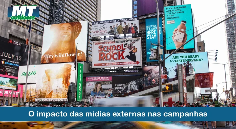 O impacto das m&iacute;dias externas nas campanhas